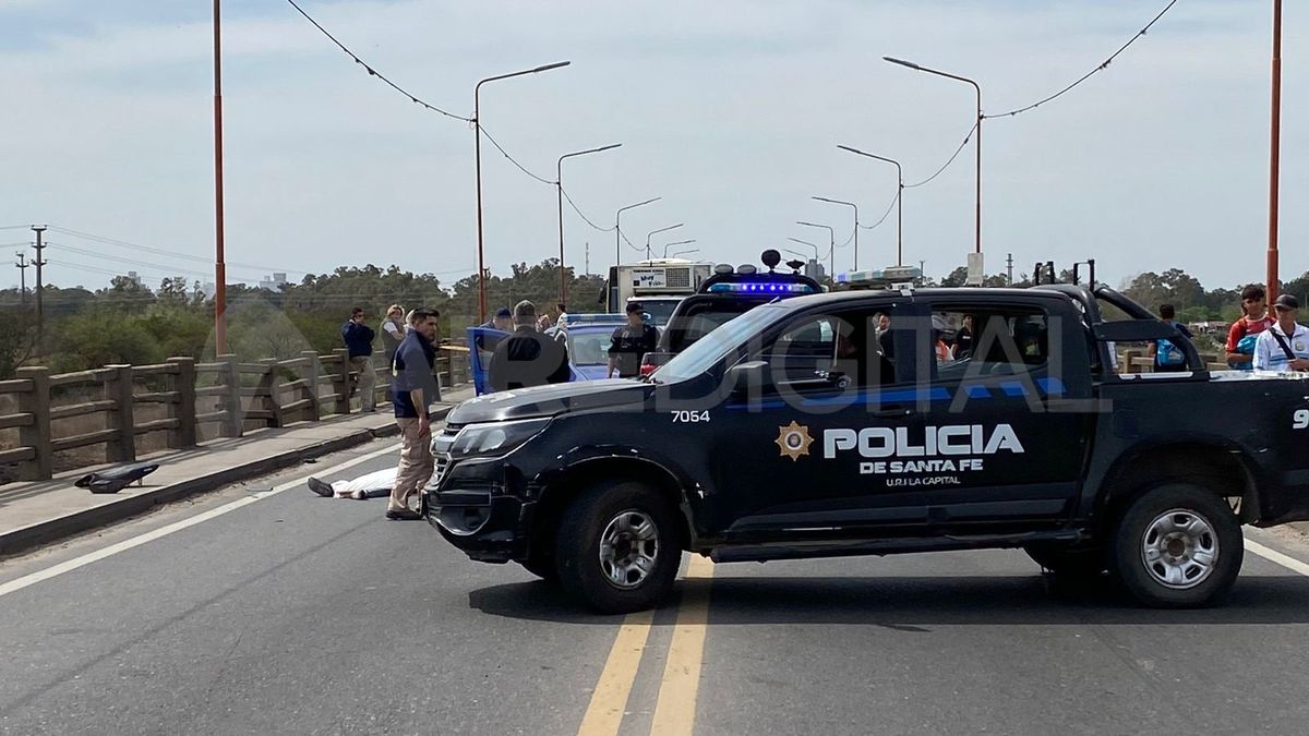 Un Motociclista Muri Tras Un Accidente En El Puente Carretero