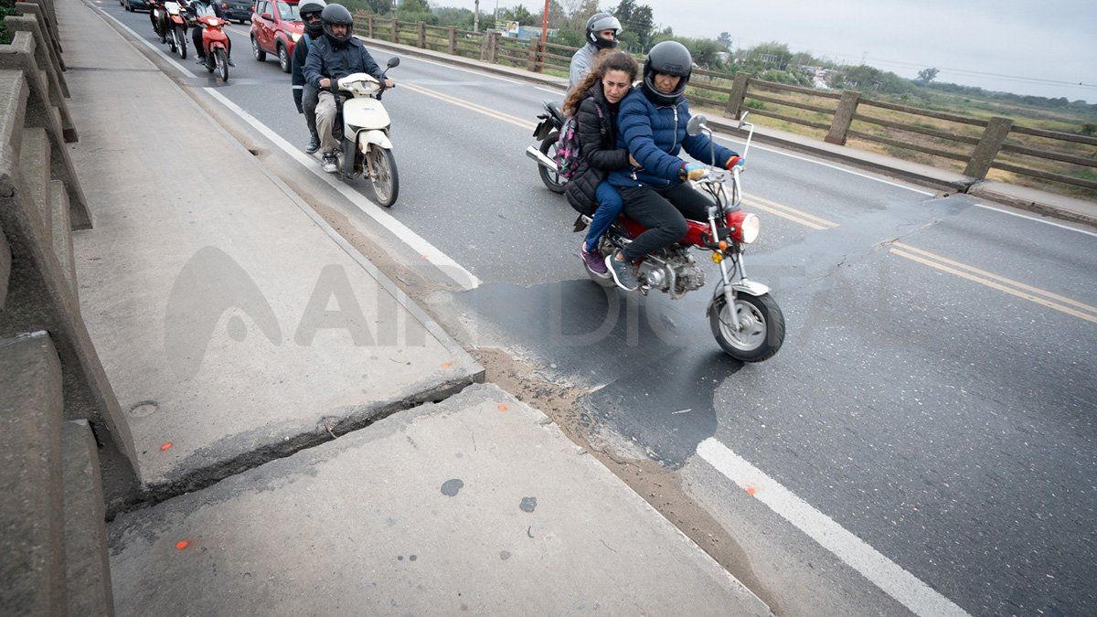 Puente Carretero Santa Fe Santo Tomé tras los trabajos de Vialidad se