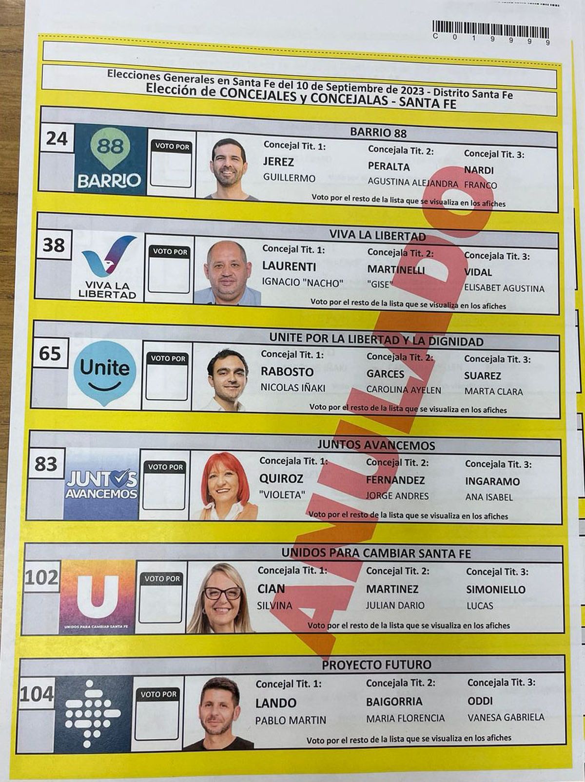 Elecciones en Santa Fe 2023 presentaron las boletas que se usarán en