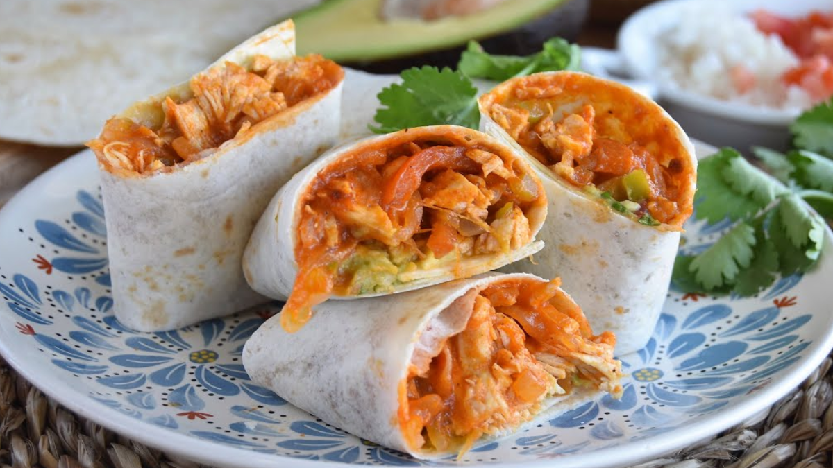 Cómo hacer burritos de pollo en casa la receta fácil rápida y rica