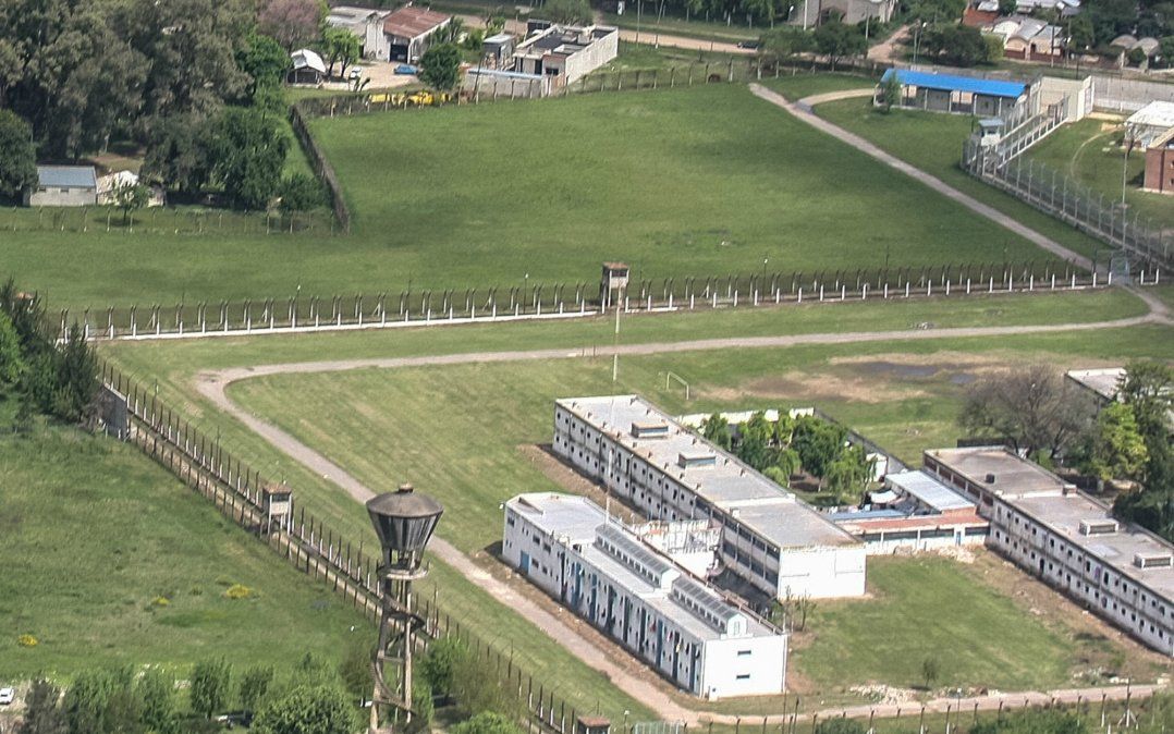 Vista aérea de la Unidad Penitenciaria Nro 2, en el barrio Las Flores de Santa Fe