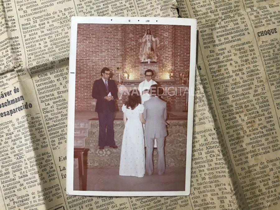 Casamiento de Guillermo Ángel López Torres y Graciela Susana Capoccetti.