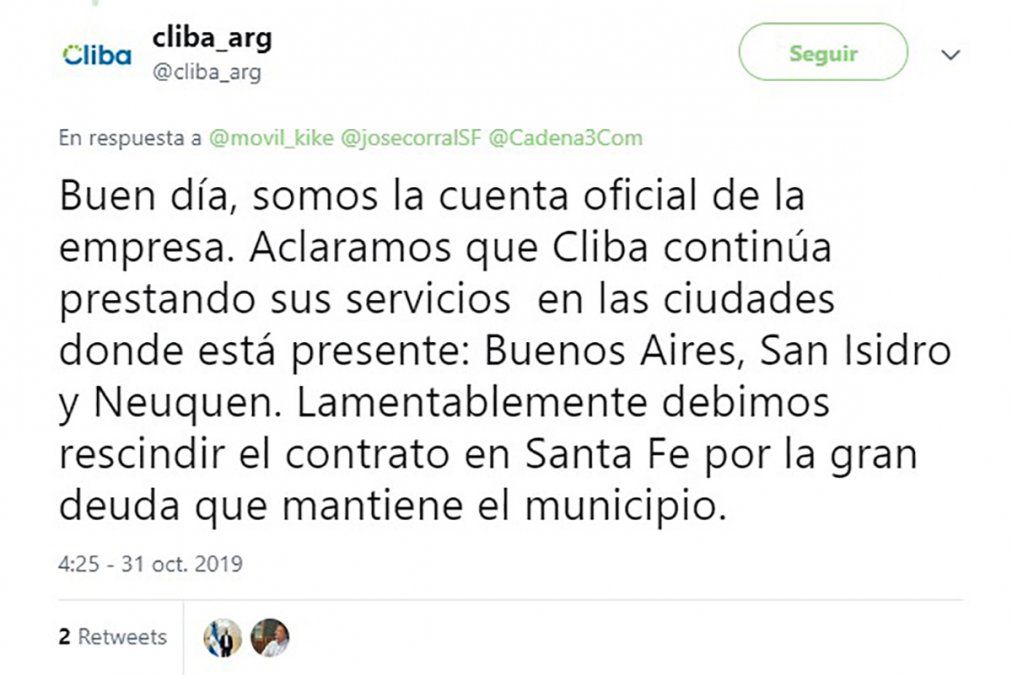 El Tuit de Cliba: