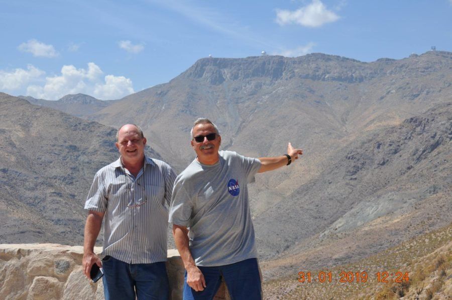 Víctor Buso y uno de sus compañeros de aventura, José Luis Sánchez.
