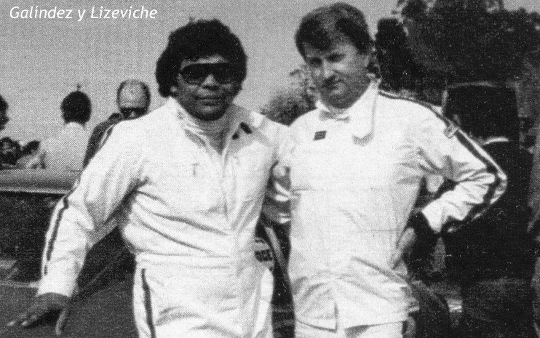 El domingo 26 de octubre de 1980, Galíndez, quien había anunciado su retiro meses antes, debutó como acompañante del misionero Antonio Lizeviche en el Turismo Carretera, que disputaba la Vuelta de 25 de Mayo, Buenos Aires.