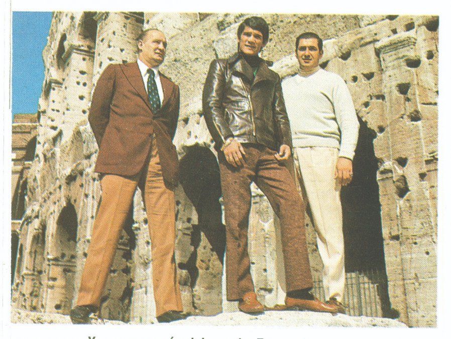 Monzón, Brusa y Lectoure visitaron el Coliseo, uno de los más emblemáticos atractivos turísticos de la Ciudad Eterna, donde la Argentina coronó al cuarto campeón mundial de su historia, el primero en Europa, y el pionero de los 11 que, a la fecha, consagró nuestra provincia.