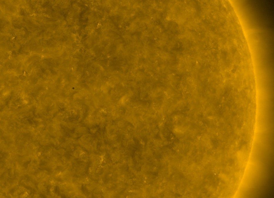 Tránsito de Mercurio. 11/11/2019. Foto: Nasa.