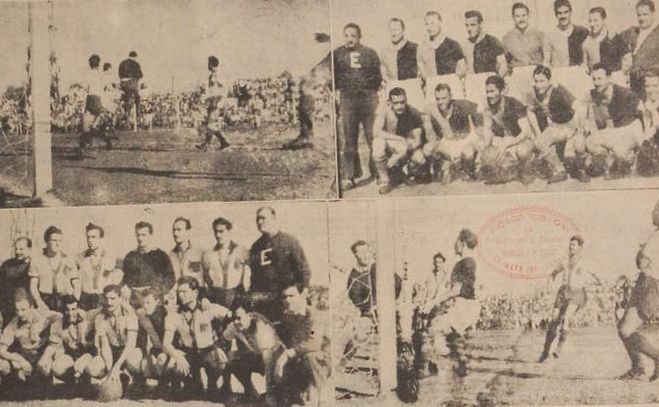 Colón, ante Quilmes, por la Primera B del año 1952.