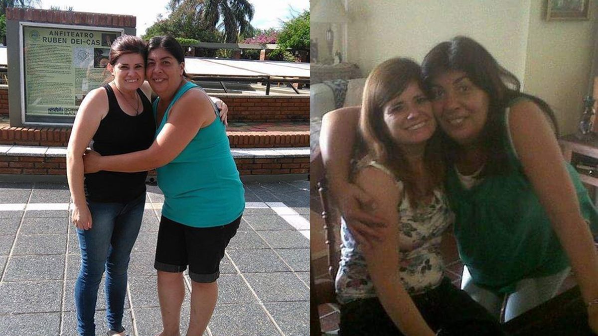 Alicia junto a su amiga María Silvina, la nieta del Ingeniero Occhi.