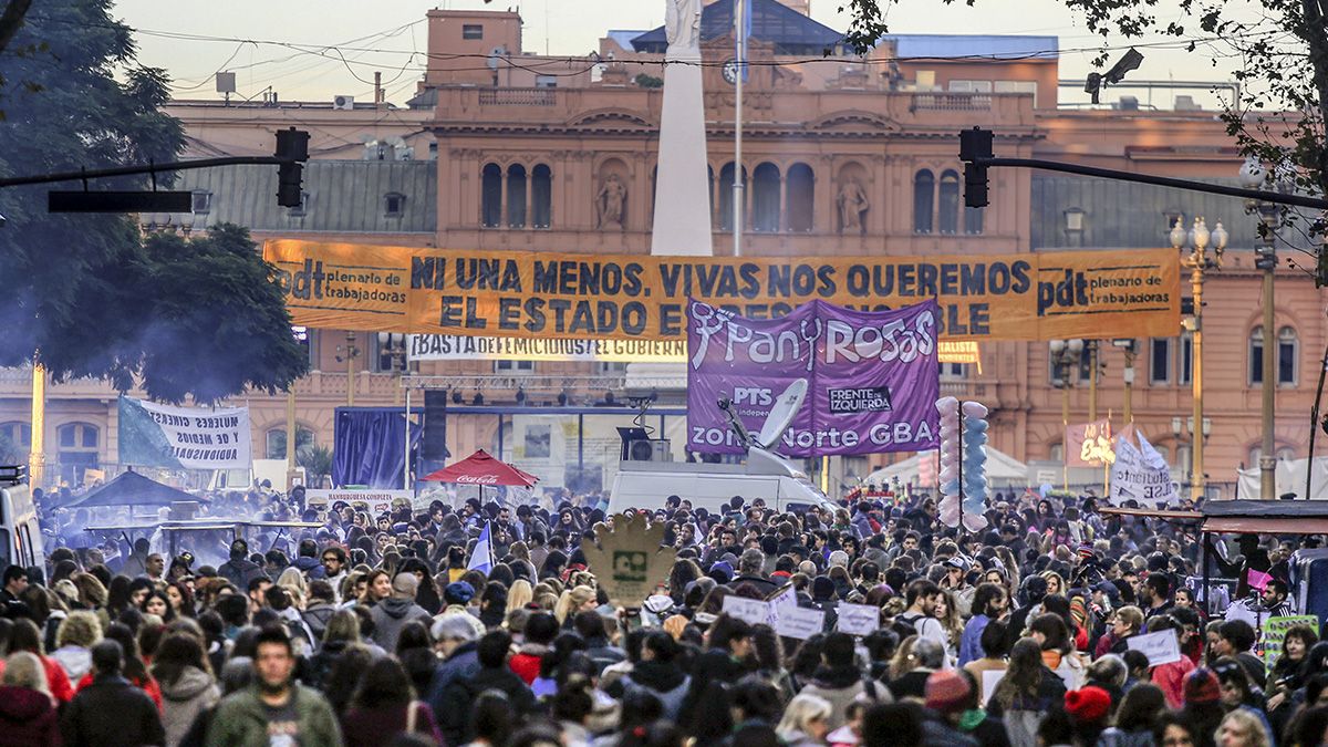 Marcha Ni Una Menos en 2018, Buenos Aires.