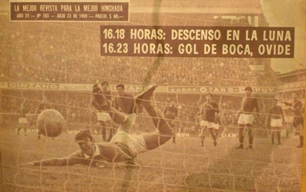 Imágenes del equipo sabalero del año 1969, disputando un encuentro ante Boca Juniors en La Bombonera.