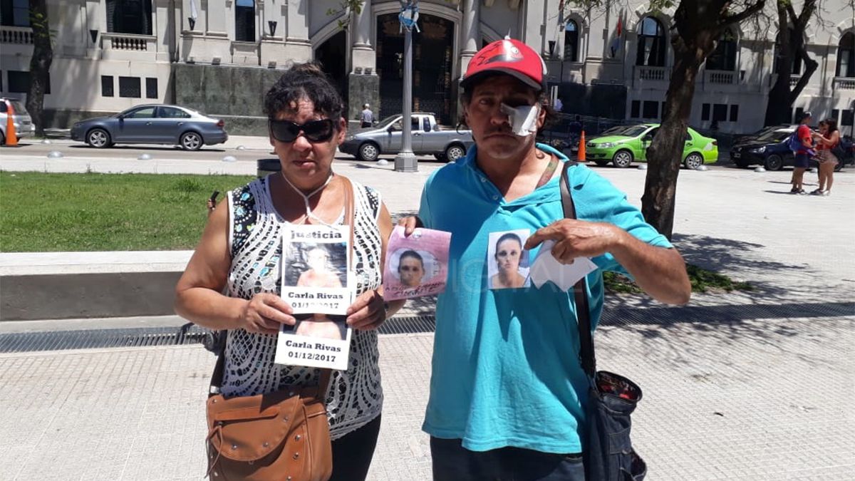 Pedido de justicia por Carla Rivas el 1 de noviembre de 2018. Aire de Santa Fe.