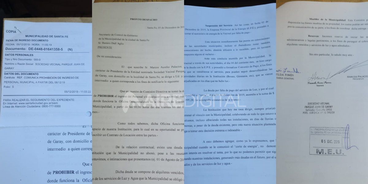 La nota que los integrantes de la comisión vecinal presentaron este jueves en la Mesa de Entradas de la Municipalidad de Santa Fe