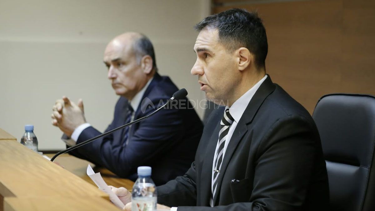 José Luis García Troiano y Pablo Busaniche, los jueces que dictaron la condena junto con la jueza Susana Luna.