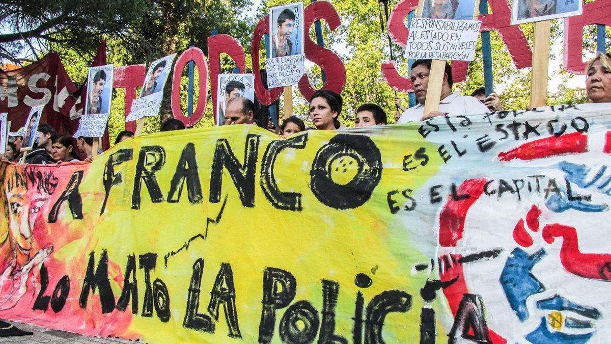 Familiares y amigos de Franco Casco se movilizaron en numerosas oportunidades denunciando abuso policial.