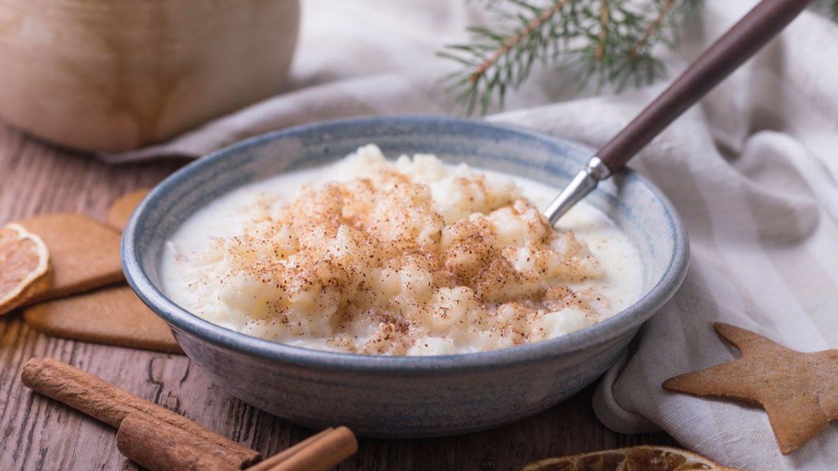 Arroz con leche y canela