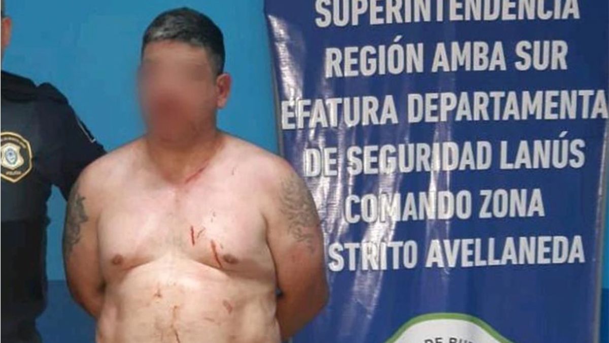 Ariel Gastón López, de 41 años, oriundo de Quilmes, fue detenido por personal del Comando Patrulla de Avellaneda