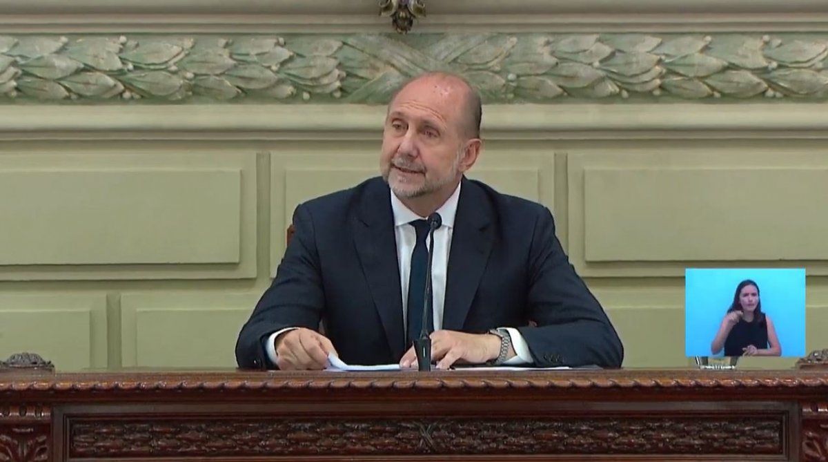 Omar Perotti dio su primer discurso como gobernador de Santa Fe Omar Perotti dio su primer discurso como gobernador de Santa Fe