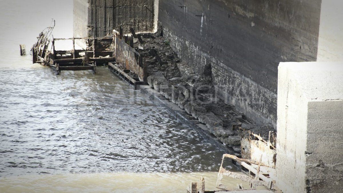 En esta parte del pilar también se observa el efecto de la erosión.