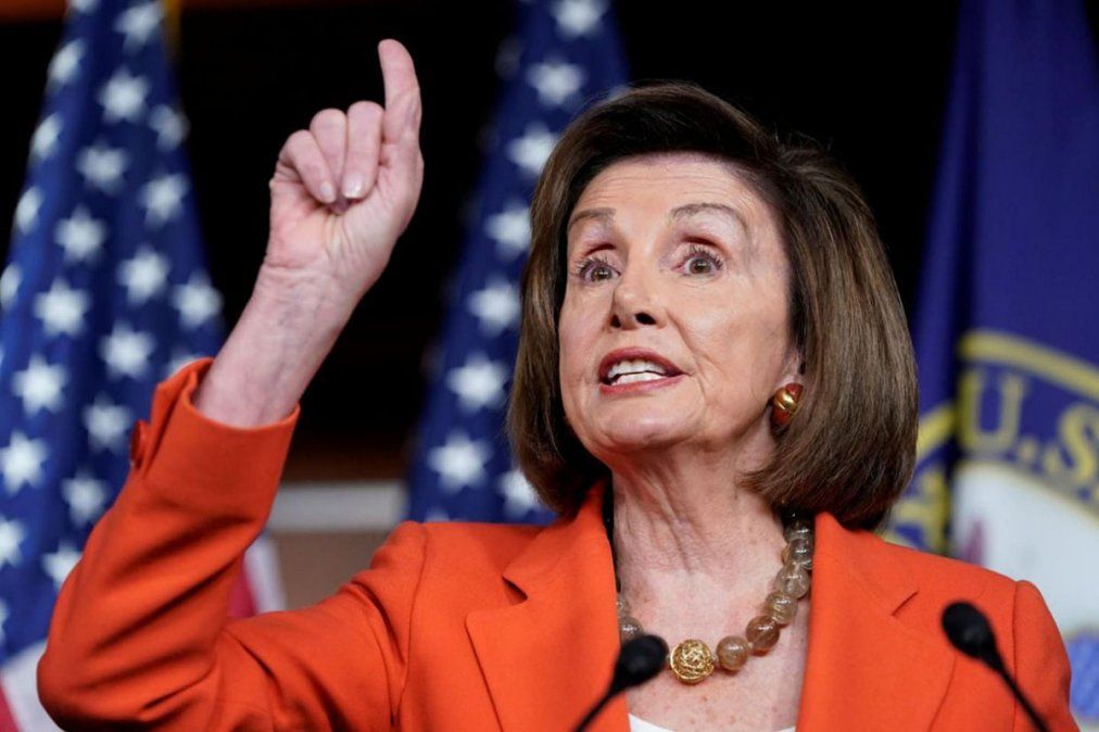 La demócrata, Nancy Pelosi, impulsora del "impeachment".