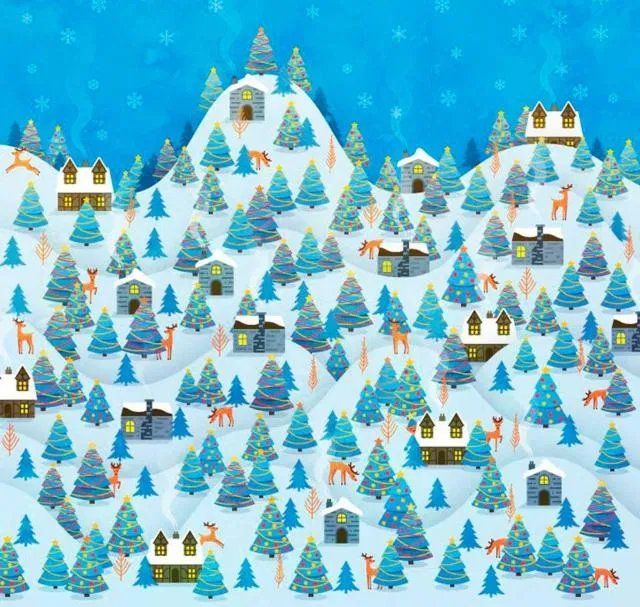 ¿Podrías encontrar el elfo escondido en la nieve?