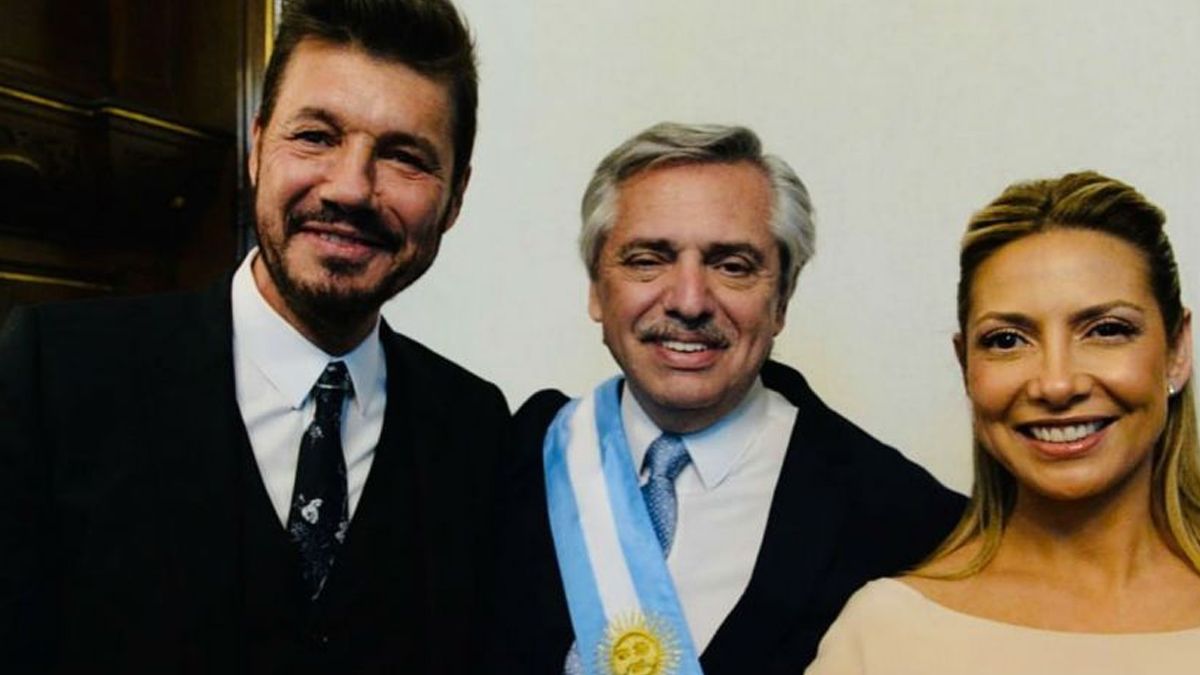 Marcelo Tinelli, Alberto Fernández y Fabiola Yáñez