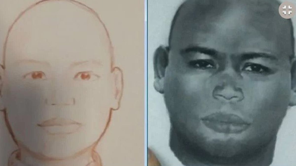 El identikit que se realizó en Rosario a partir del testimonio de las víctimas.