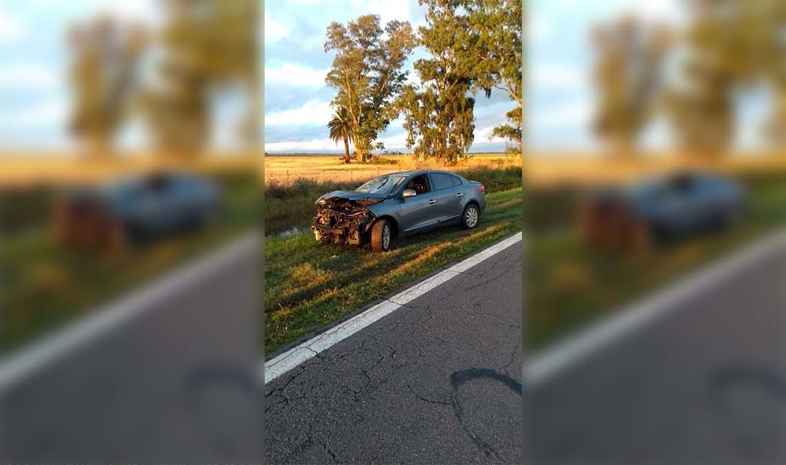 El Renault Fluence que participó del accidente