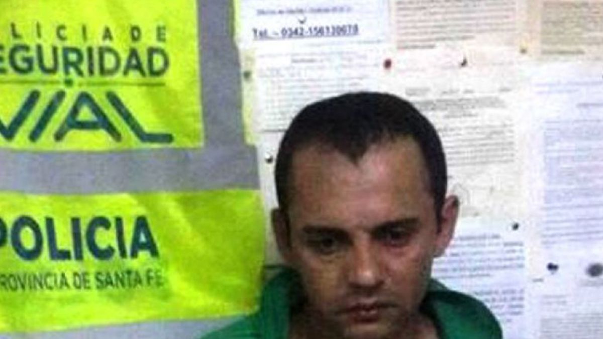 Imagen del día en que fue detenido en la autovía 19 el paraguayo.
