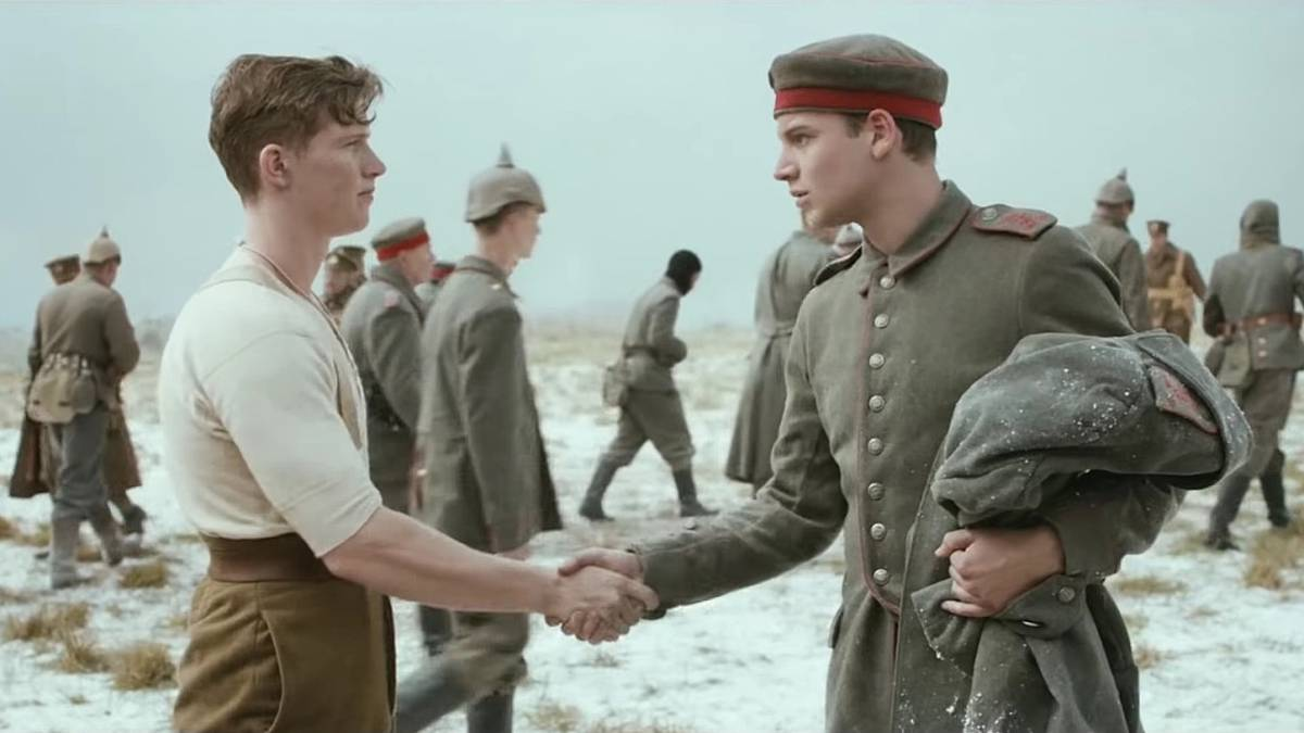 Extracto del comercial de una cadena inglesa que rememora la Tregua. Un partido de fútbol paró la Primera Guerra Mundial.