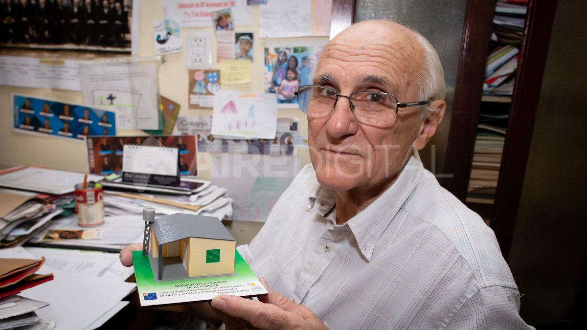 Desde que conoció al padre Atilio Rosso, la construcción de casas para los pobres se convirtió en una verdadera misión para José.