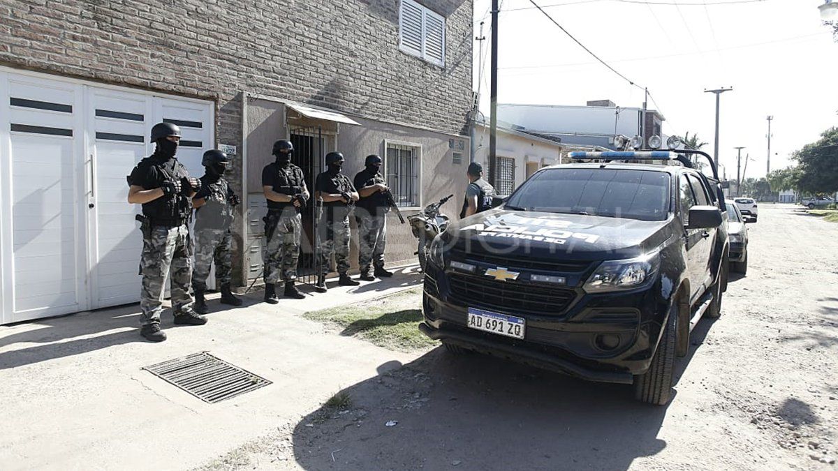 Alberti, a metros de Blas Parera, fue uno de los domicilios allanados la semana pasada por el Organismo de Investigaciones.