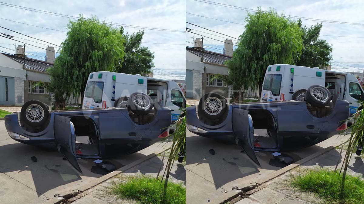 Chevrolet Prisma volcado