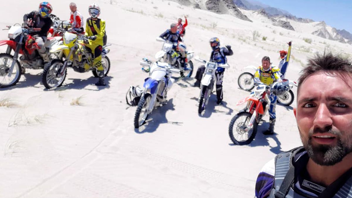 Glaria era fanático de las motos. Murió el martes en Rafaela, cuando perseguía a dos motochorros.