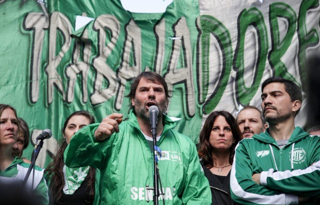 El secretario general de la Asociación de Trabajadores del Estado (ATE) Capital, Daniel Catalano.