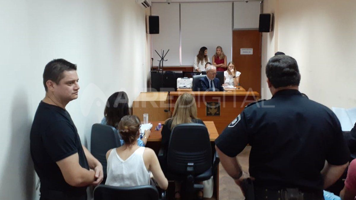 La acusación se llevó a cabo en la sala 1 de los tribunales de Rafaela.