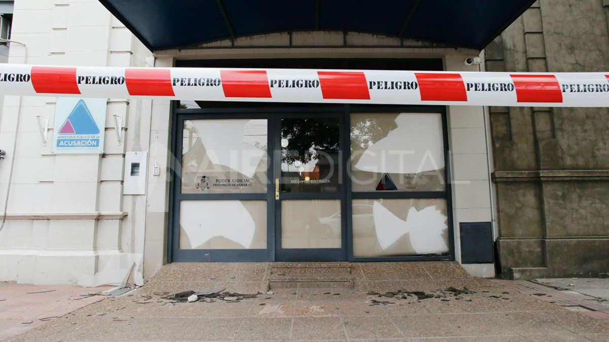 Así quedó la sede del MPA tras la movilización.