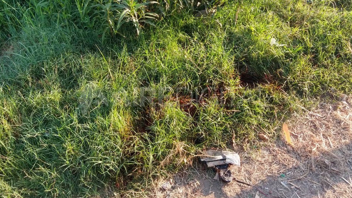 Los rastros de sangre que quedaron tras el ataque.