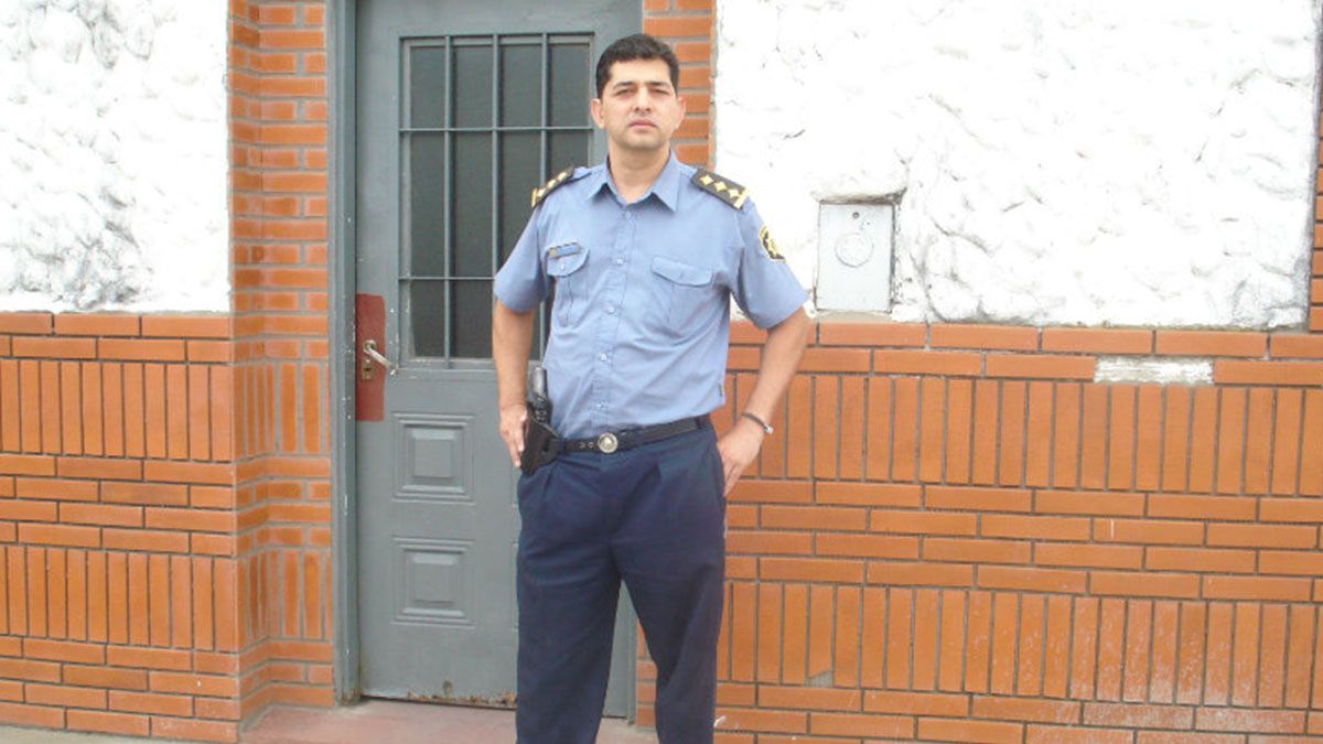 Claudio Romano, en tiempos en que se desempeñaba como comisario de la seccional 13° de General Lagos.