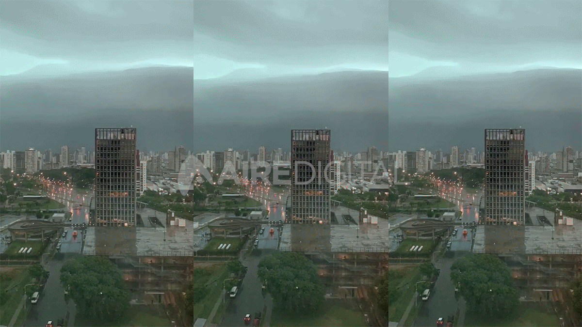 El video de cómo llegó la tormenta a Santa Fe