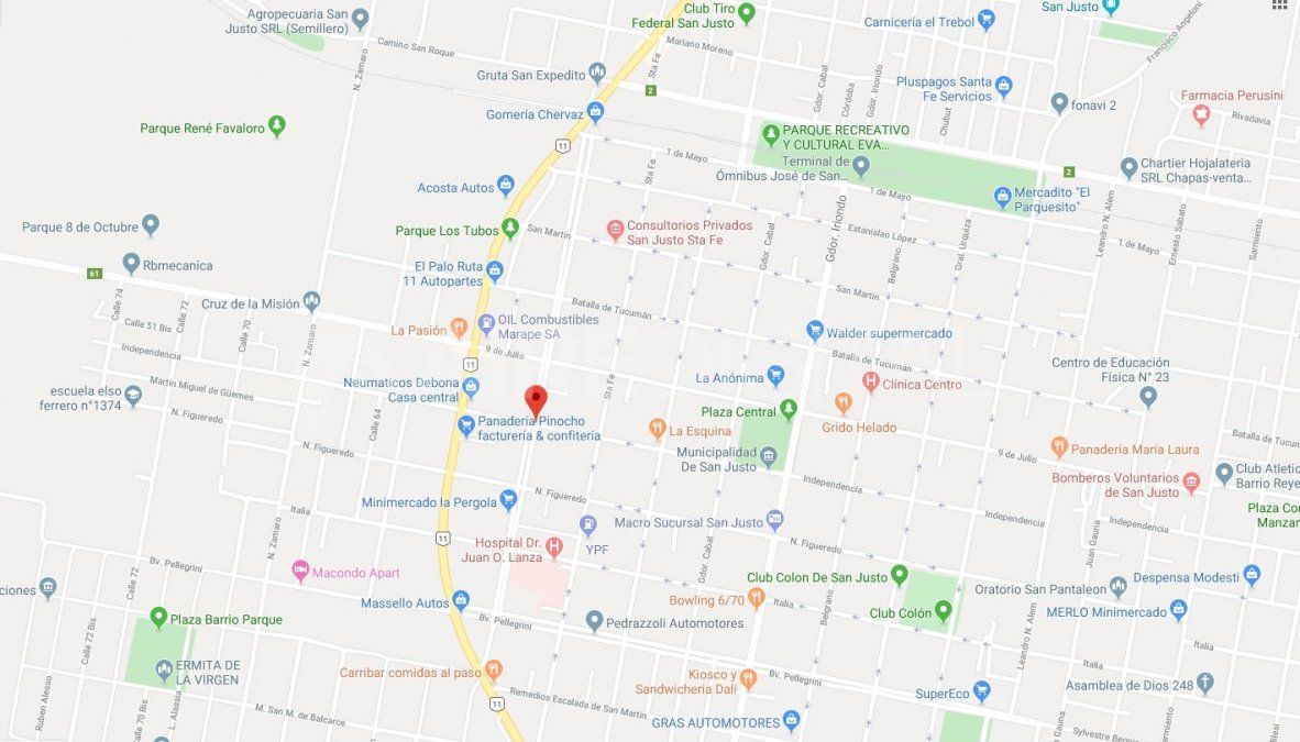 La casa de Mabel estaba ubicada sobre el Bulevar Roque Sáenz Peña