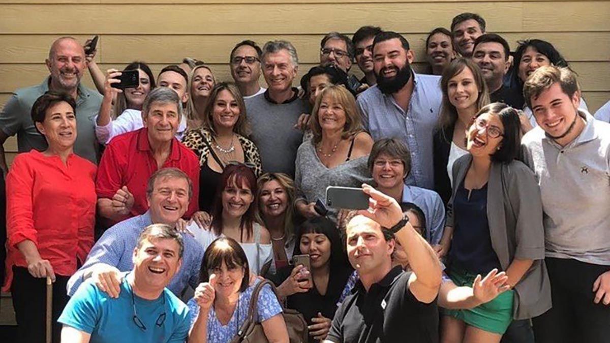 Macri junto a los referentes del PRO en Río Negro.