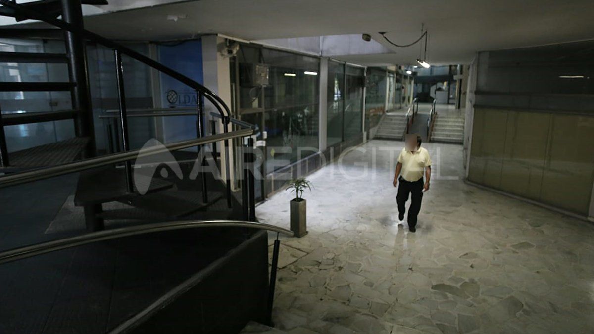 La zona por donde los ladrones escaparon.