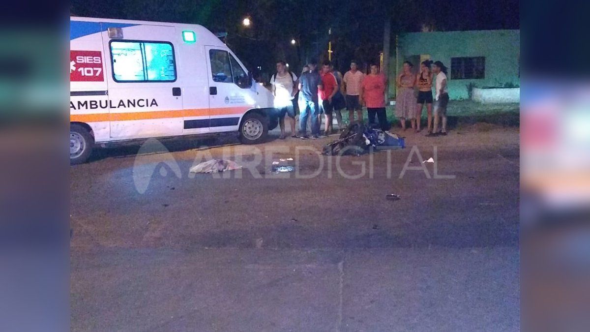 Una ambulancia del 107 trasladó a los heridos al Hospital Cullen