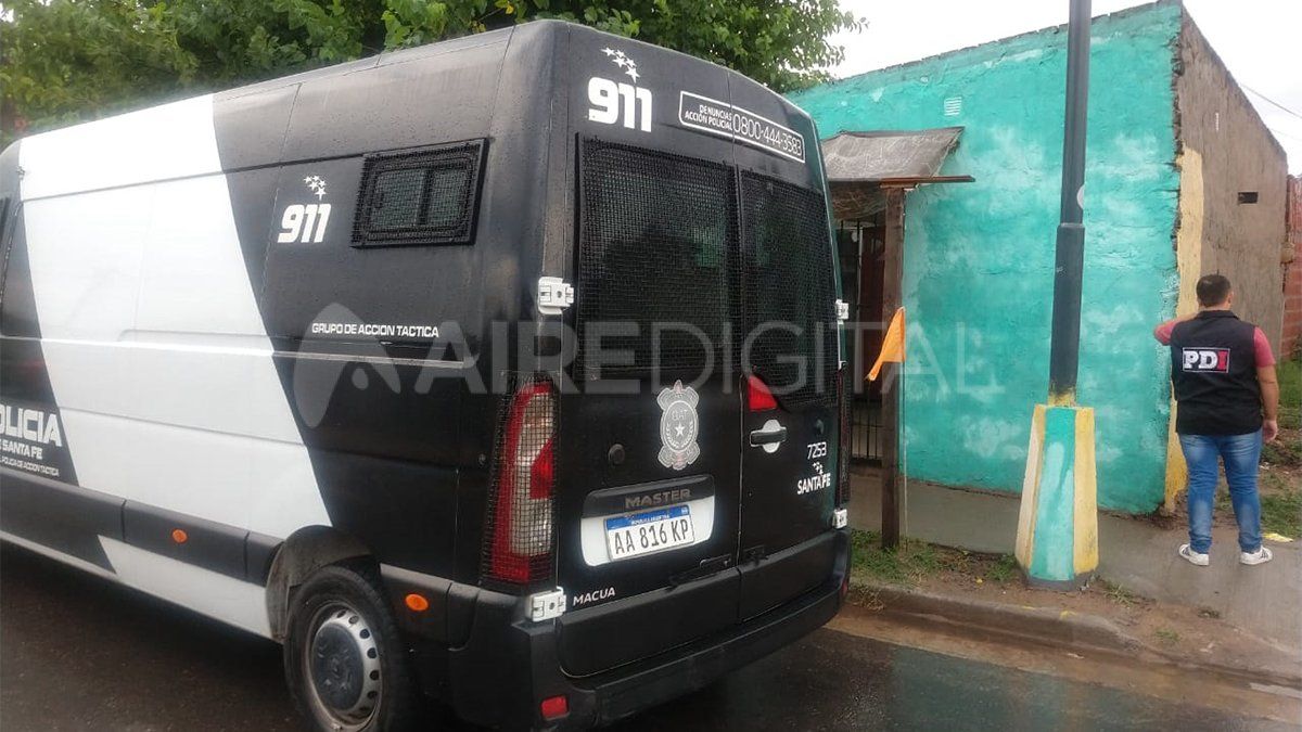 Importante presencia policial en el lugar