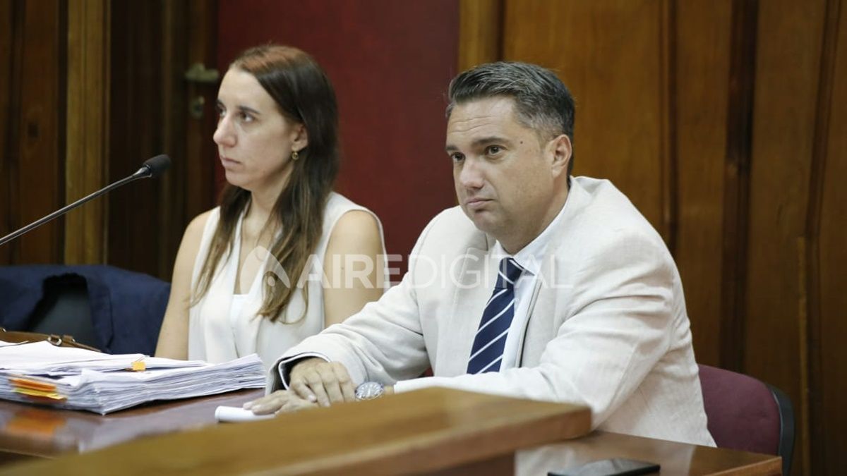 José Mohamad, abogado querellante, junto a Cristina Ferraro, fiscal de homicidios