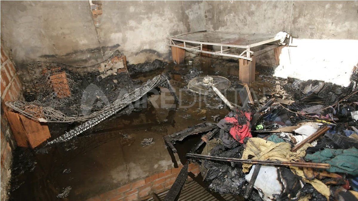 Los daños fueron totales a raíz del incendio