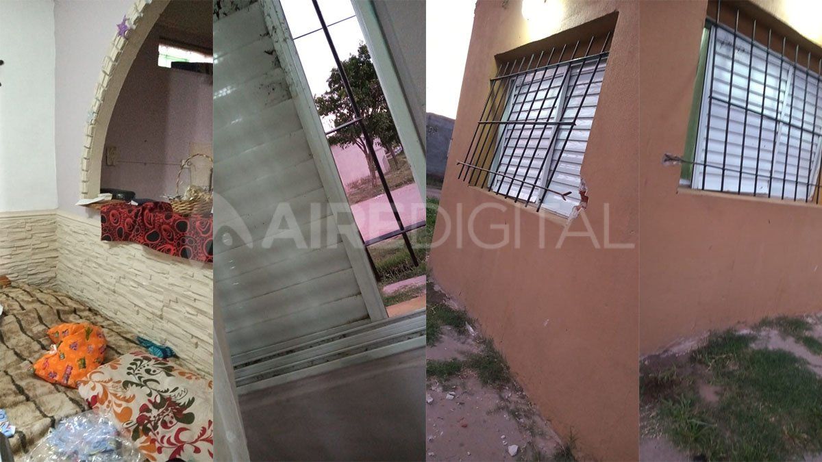 Los ladrones palanquearon la reja y entraron por la ventana
