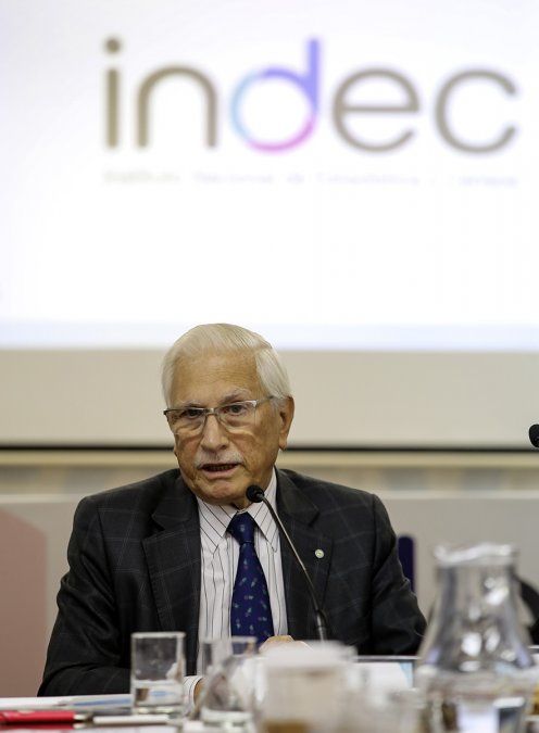 Jorge Todesca durante la presentación de la Encuesta Nacional de Gastos en los Hogares 2017-2018, cuando se desempeñaba como director del Indec.