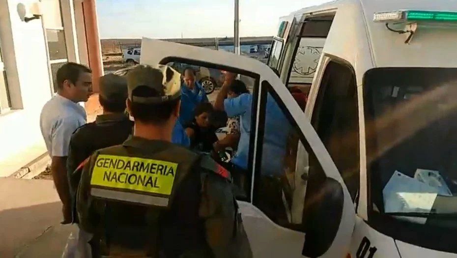 La víctima, al ingresar al juzgado para presenciar la rueda de reconocimiento